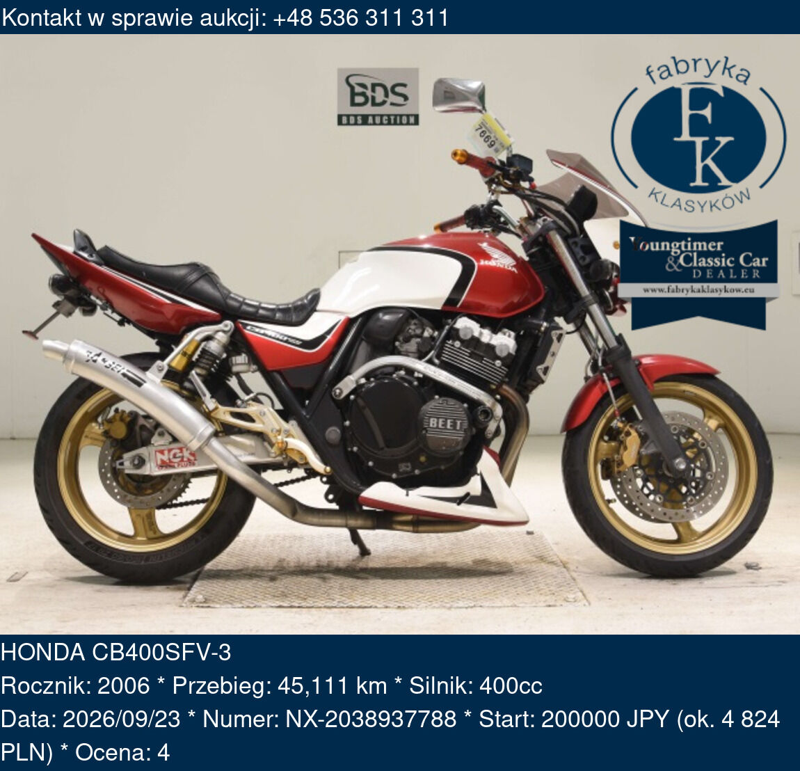 HONDA CB400SFV-3 2006 - zdjęcie 2
