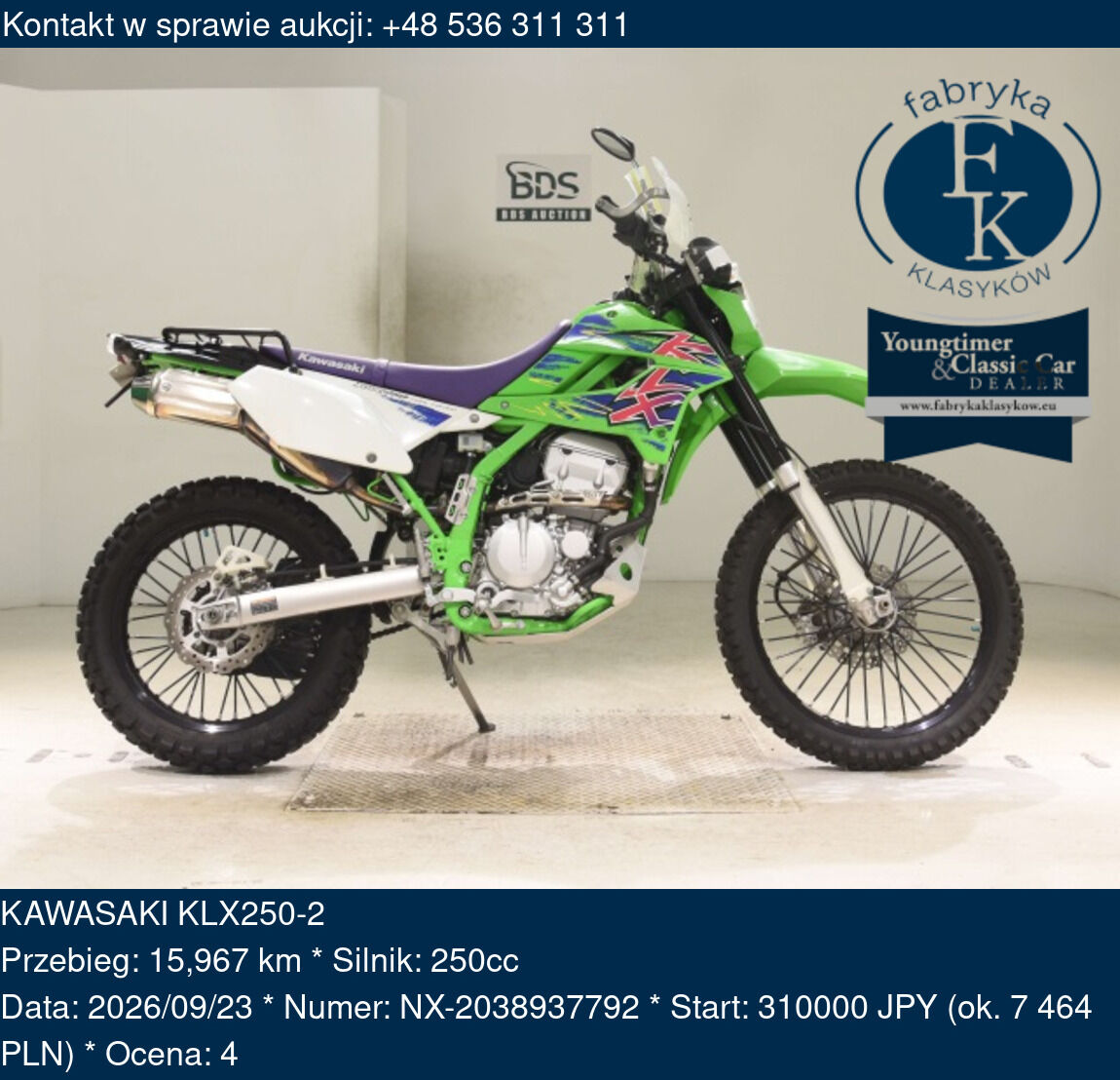 KAWASAKI KLX250-2  - zdjęcie 2