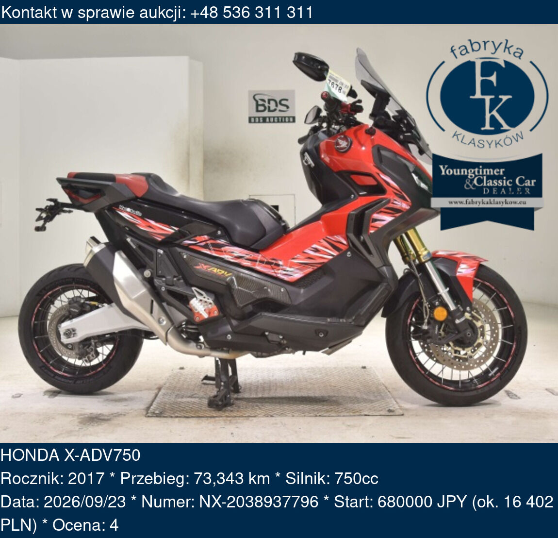 HONDA X-ADV750 2017 - zdjęcie 2