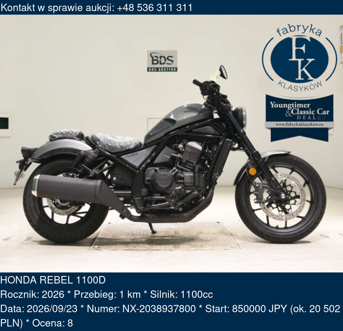 HONDA REBEL 1100D 2026 - zdjęcie 2