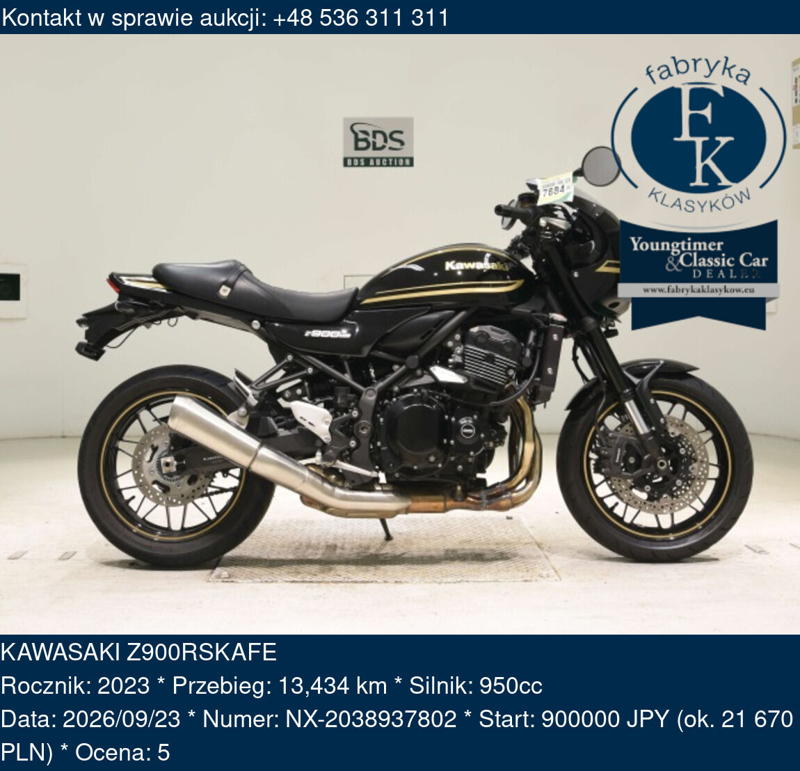 KAWASAKI Z900RSKAFE 2023 - zdjęcie 2