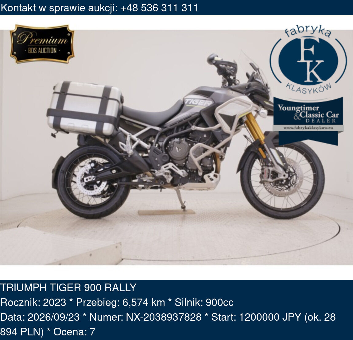 TRIUMPH TIGER 900 RALLY 2023 - zdjęcie 2