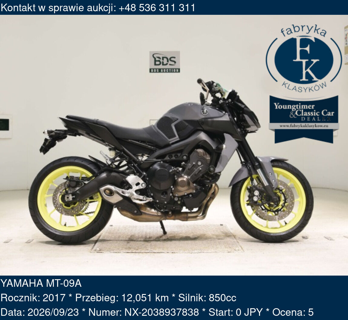 YAMAHA MT-09A 2017 - zdjęcie 2