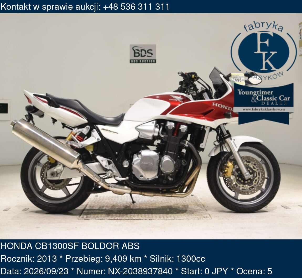 HONDA CB1300SF BOLDOR ABS 2013 - zdjęcie 2