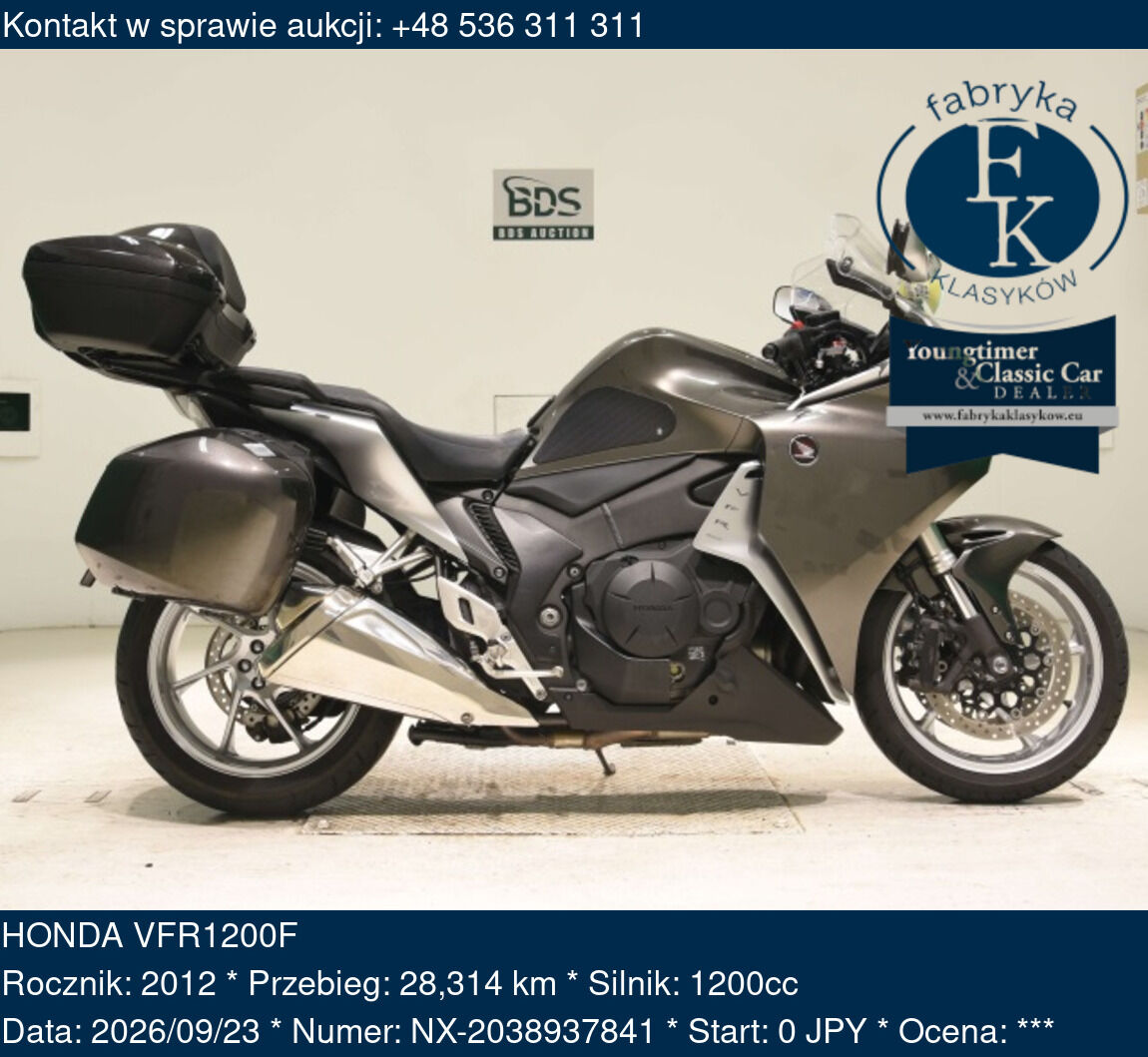 HONDA VFR1200F 2012 - zdjęcie 2