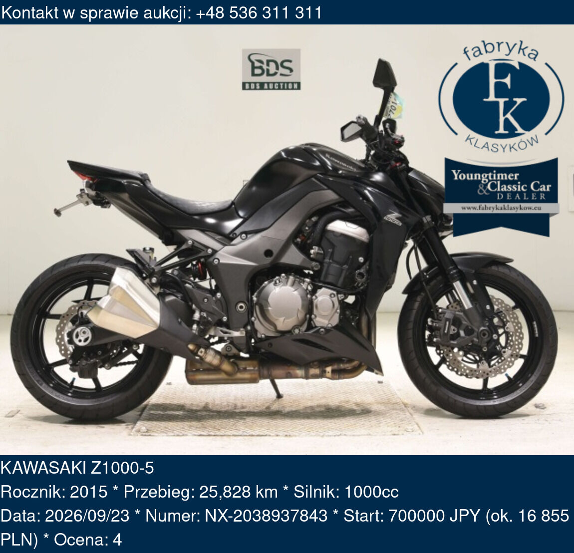 KAWASAKI Z1000-5 2015 - zdjęcie 2
