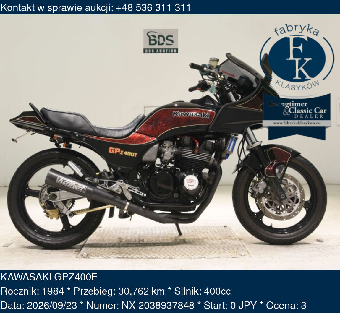 KAWASAKI GPZ400F 1984 - zdjęcie 2