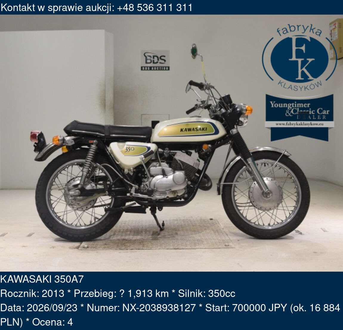 KAWASAKI 350A7 2013 - zdjęcie 2