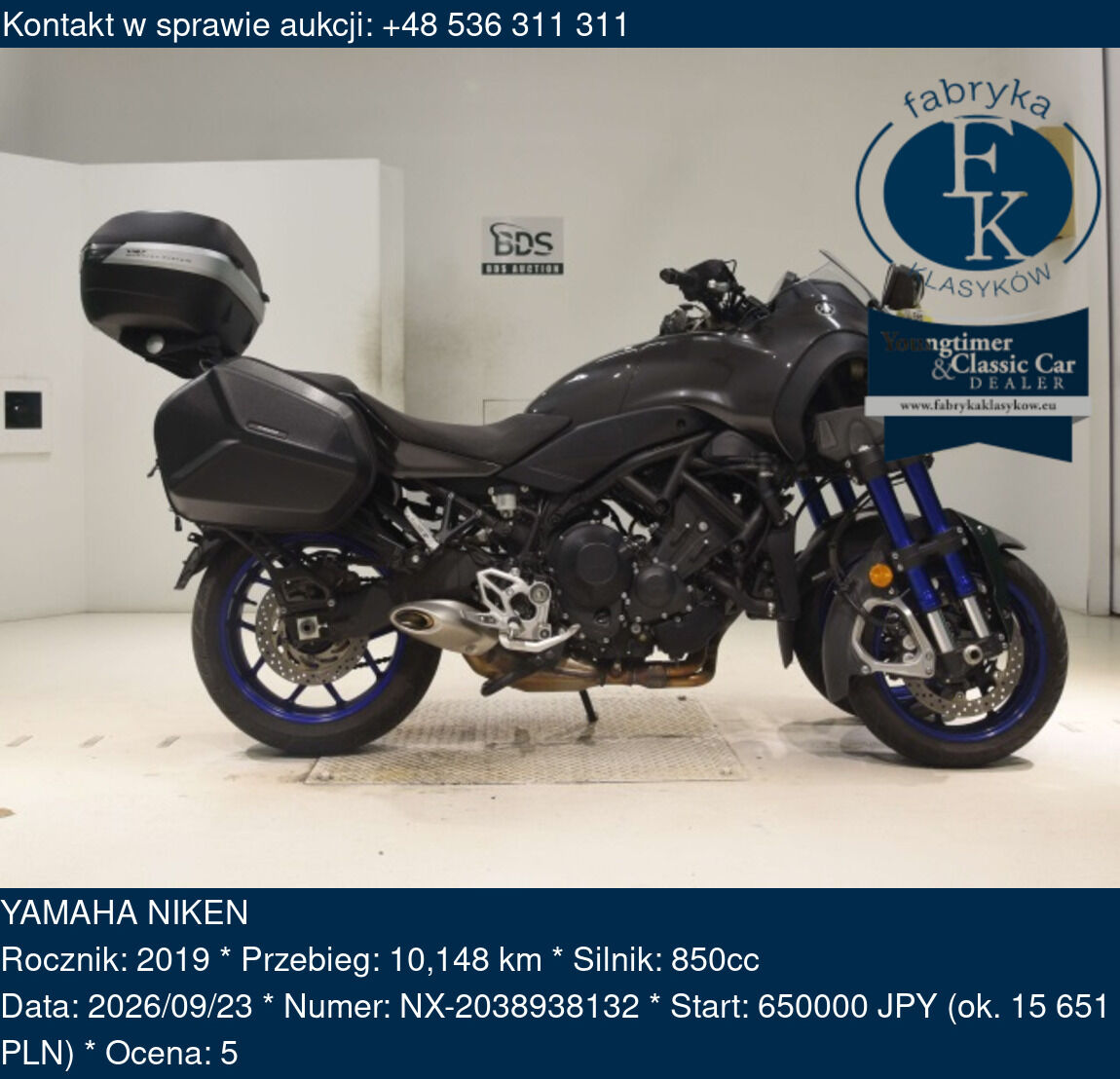 YAMAHA NIKEN 2019 - zdjęcie 2