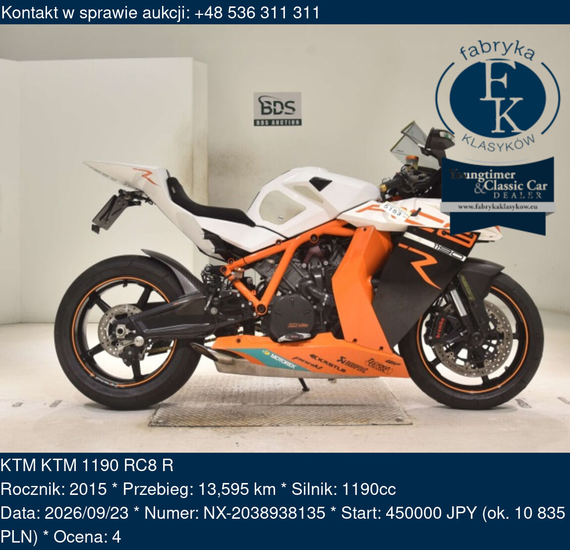KTM KTM 1190 RC8 R 2015 - zdjęcie 2