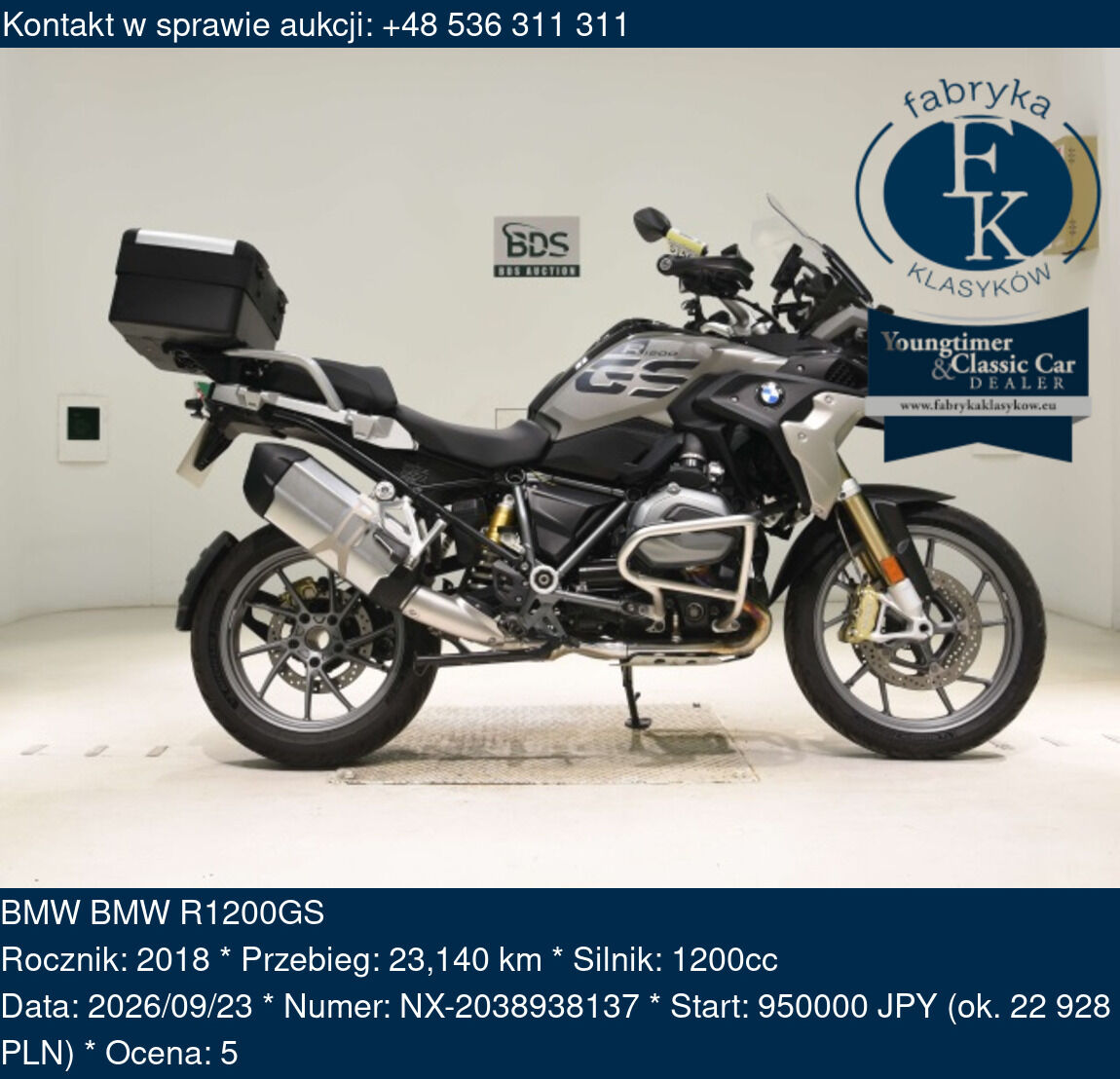 BMW BMW R1200GS 2018 - zdjęcie 2