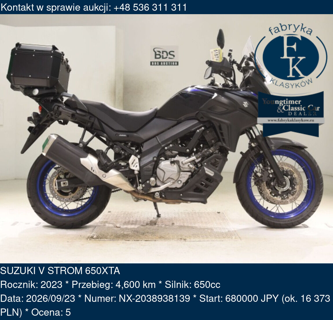 SUZUKI V STROM 650XTA 2023 - zdjęcie 2