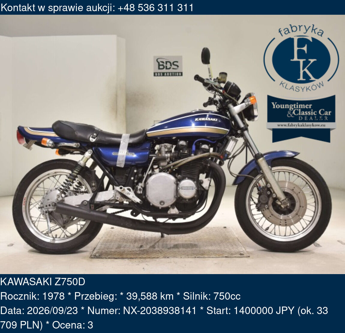KAWASAKI Z750D 1978 - zdjęcie 2