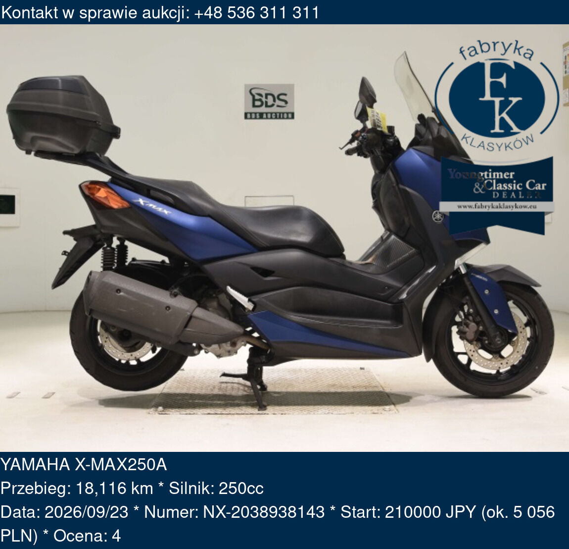 YAMAHA X-MAX250A  - zdjęcie 2