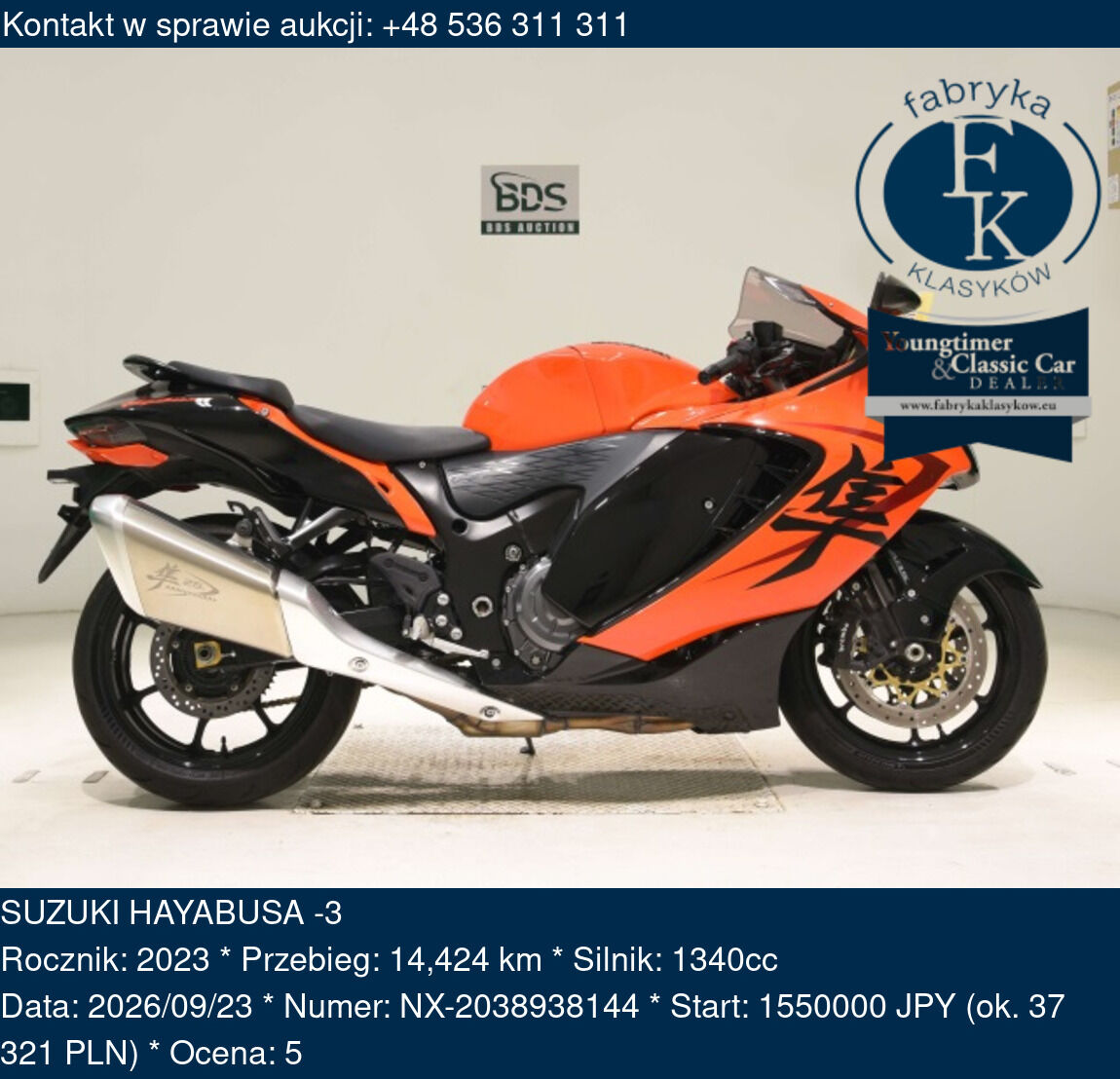 SUZUKI HAYABUSA -3 2023 - zdjęcie 2