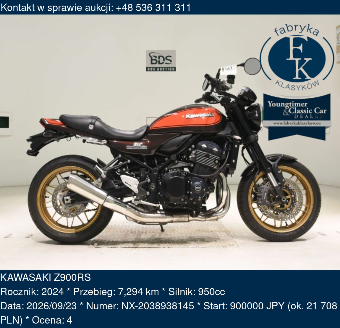 KAWASAKI Z900RS 2024 - zdjęcie 2