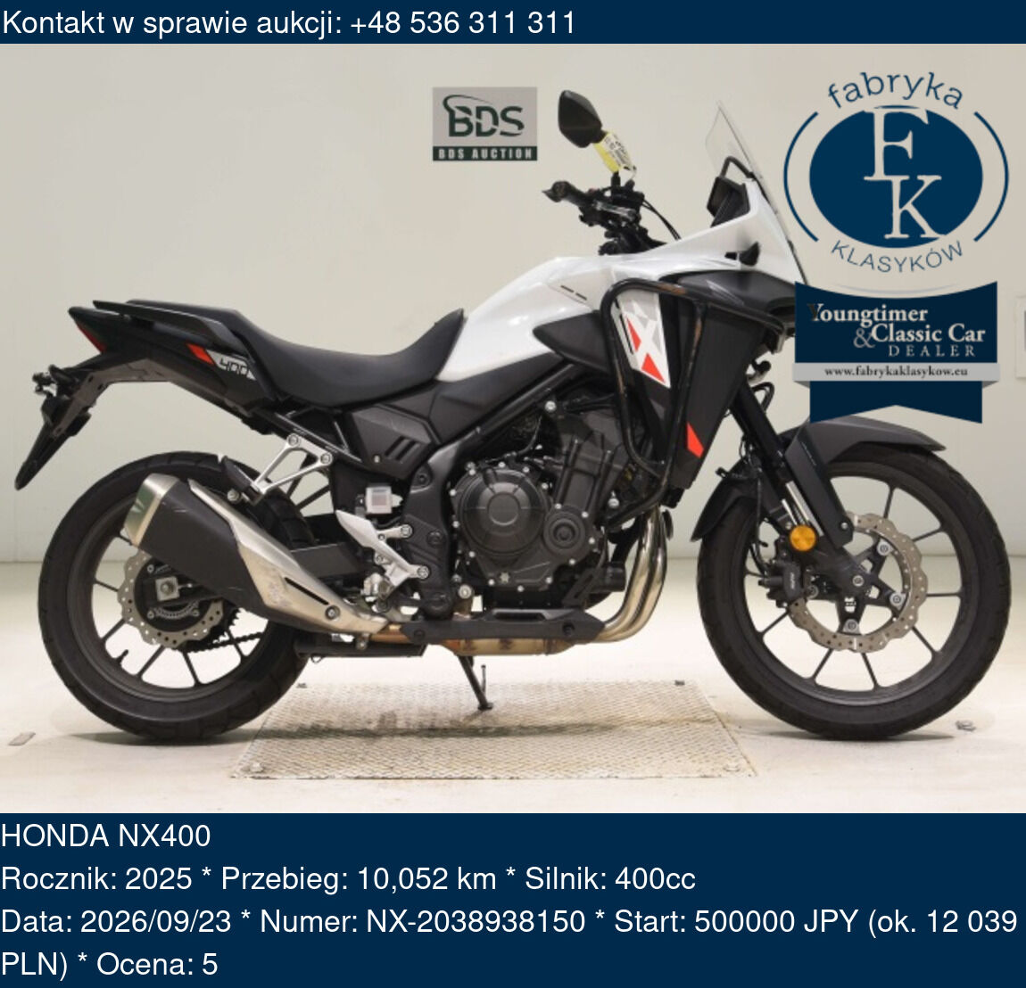 HONDA NX400 2025 - zdjęcie 2