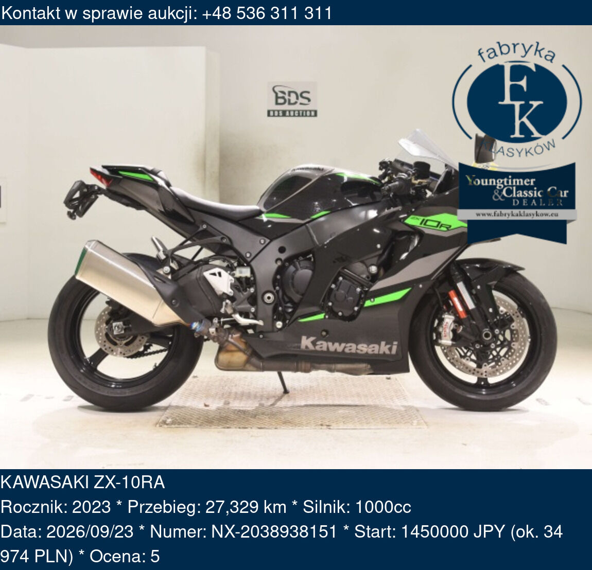 KAWASAKI ZX-10RA 2023 - zdjęcie 2