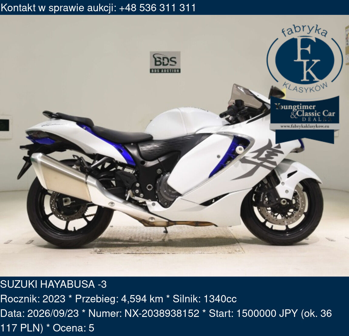 SUZUKI HAYABUSA -3 2023 - zdjęcie 2