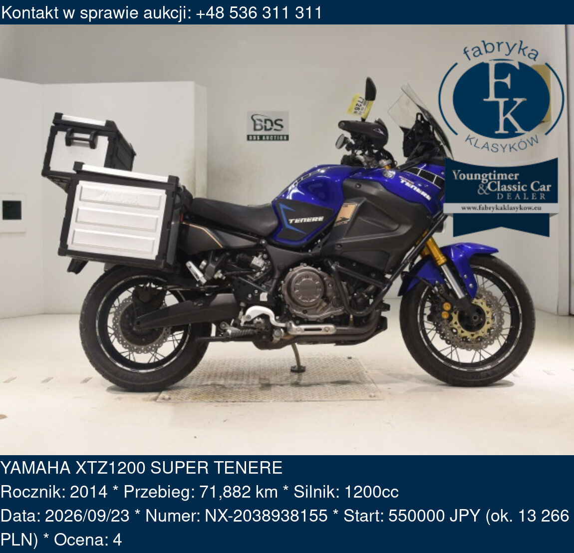 YAMAHA XTZ1200 SUPER TENERE 2014 - zdjęcie 2