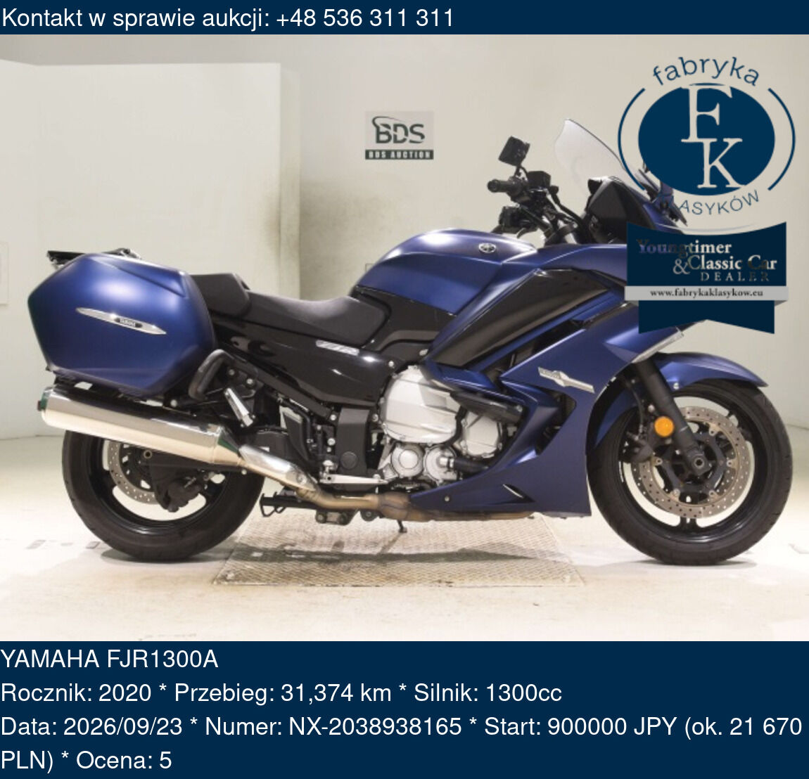 YAMAHA FJR1300A 2020 - zdjęcie 2