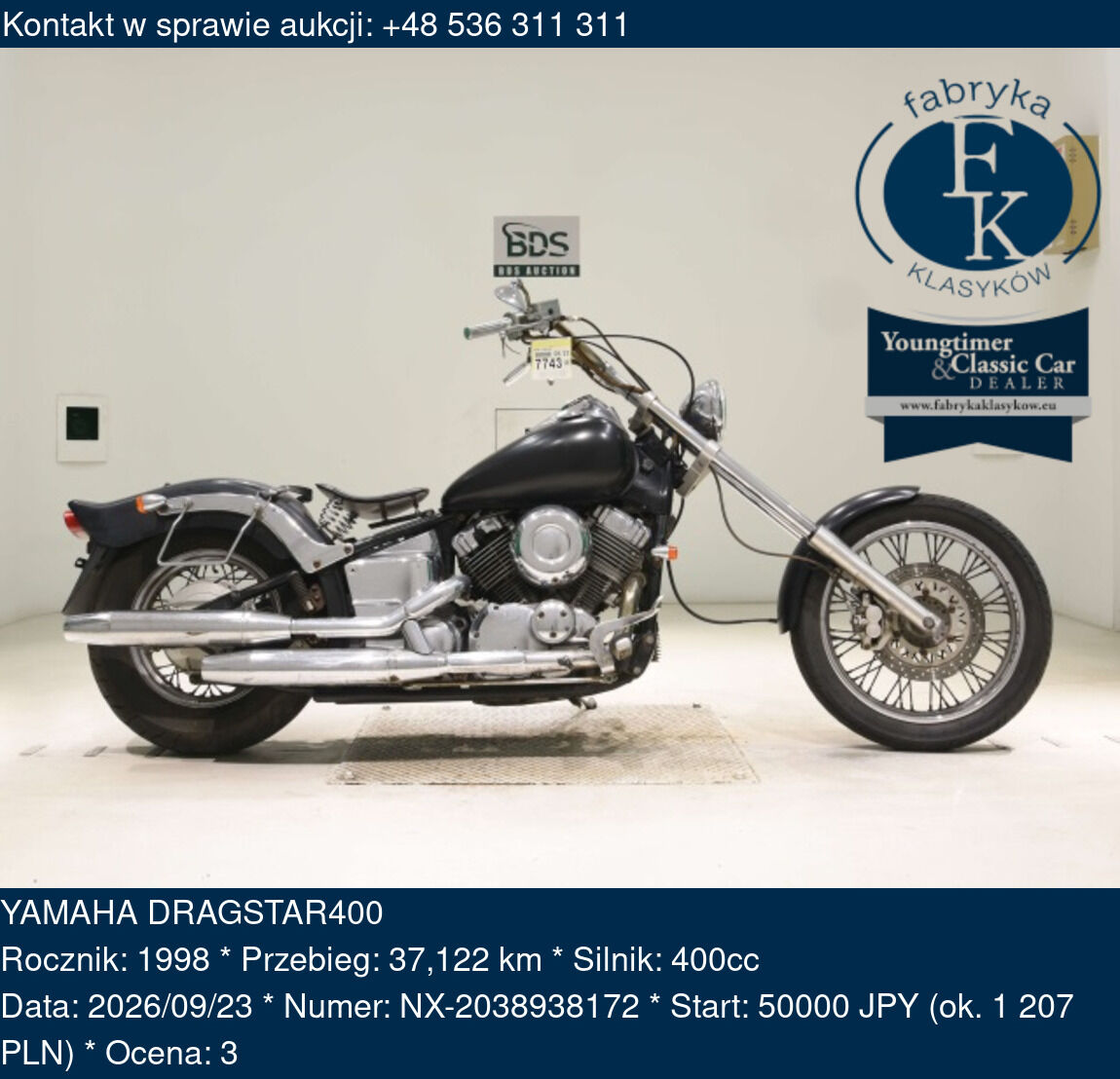 YAMAHA DRAGSTAR400 1998 - zdjęcie 2