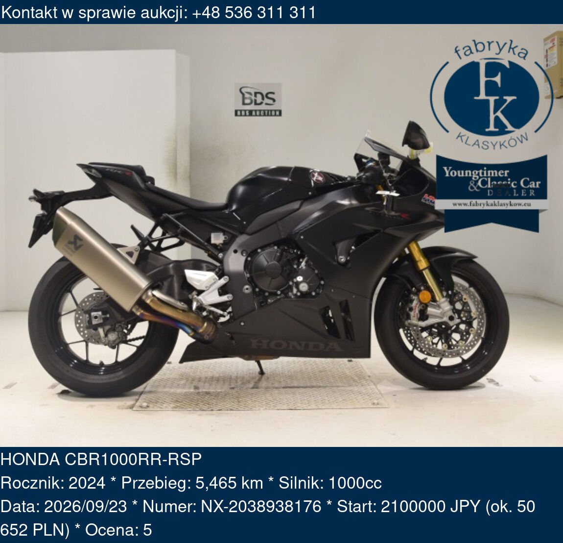 HONDA CBR1000RR-RSP 2024 - zdjęcie 2