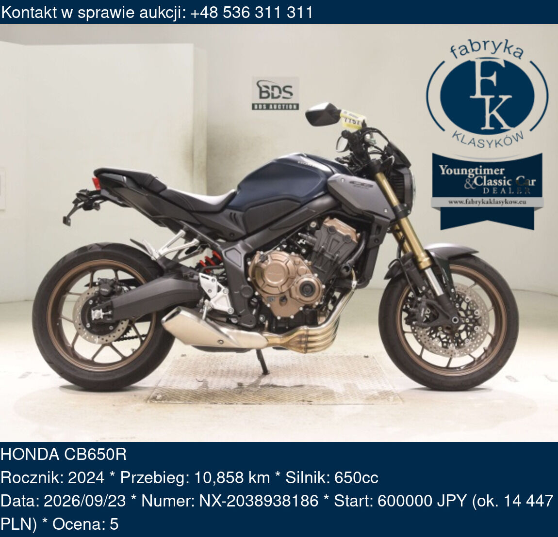 HONDA CB650R 2024 - zdjęcie 2