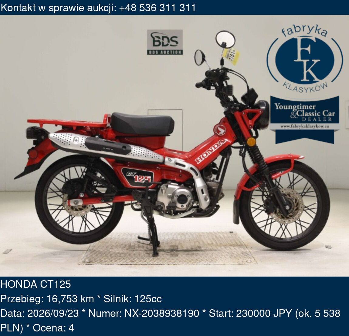 HONDA CT125  - zdjęcie 2