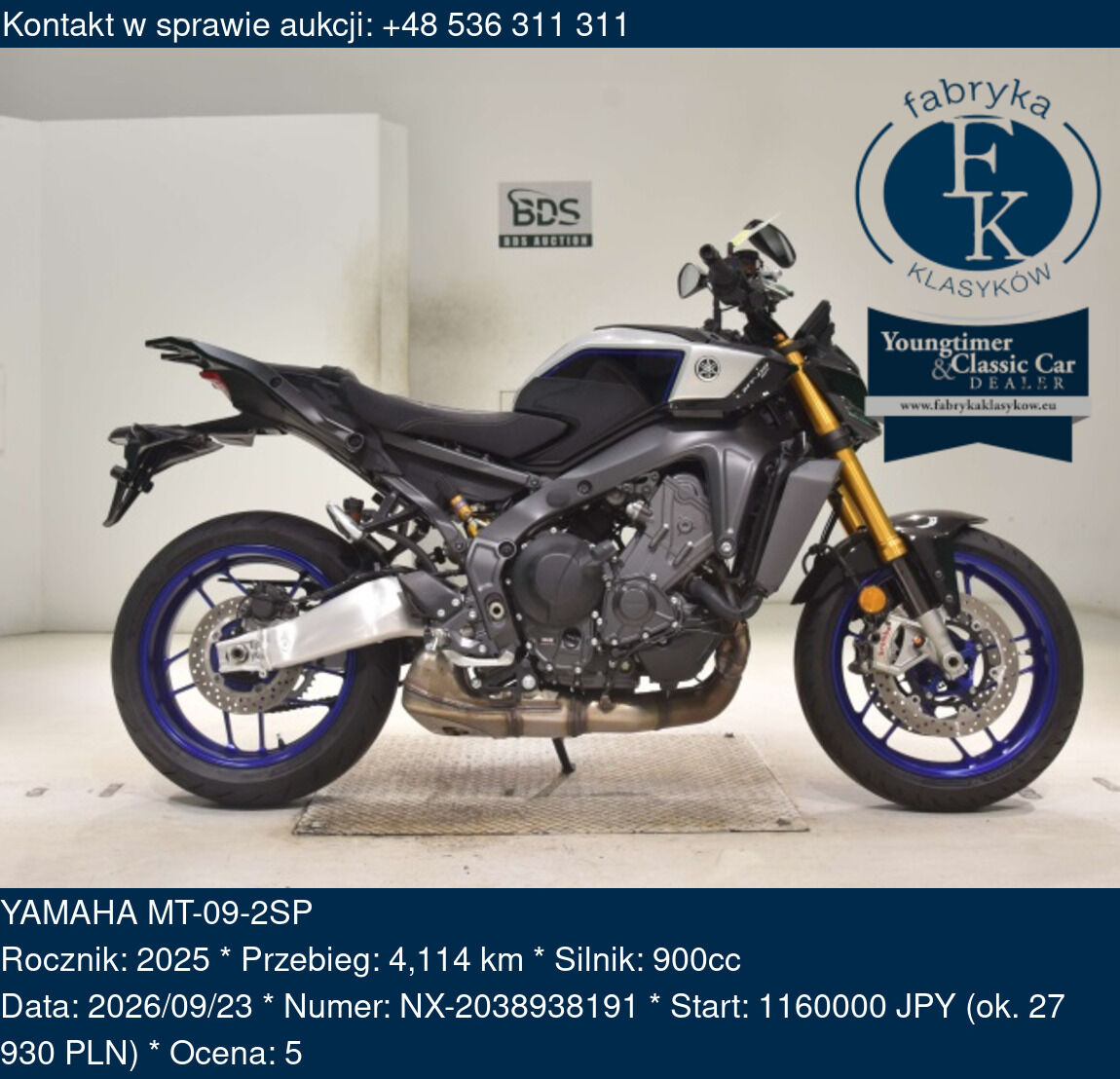 YAMAHA MT-09-2SP 2025 - zdjęcie 2