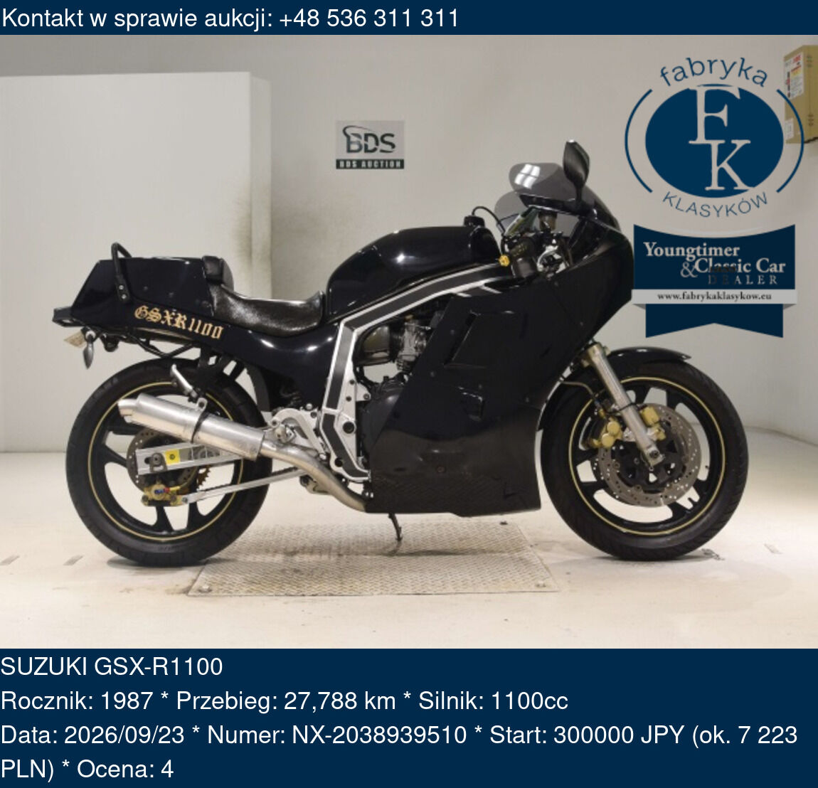 SUZUKI GSX-R1100 1987 - zdjęcie 2