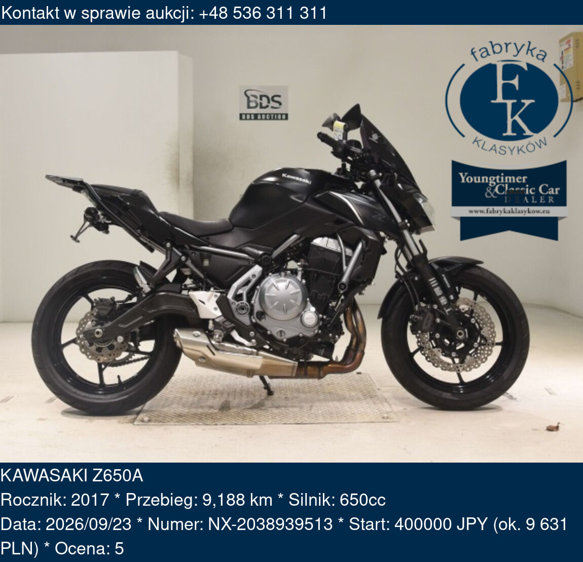 KAWASAKI Z650A 2017 - zdjęcie 2