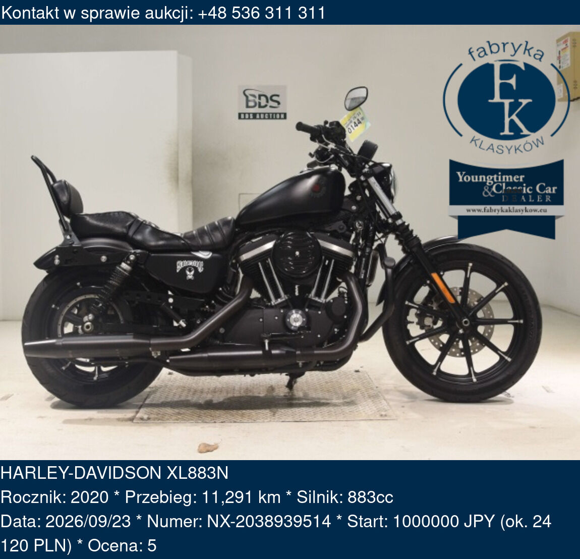 HARLEY-DAVIDSON XL883N 2020 - zdjęcie 2