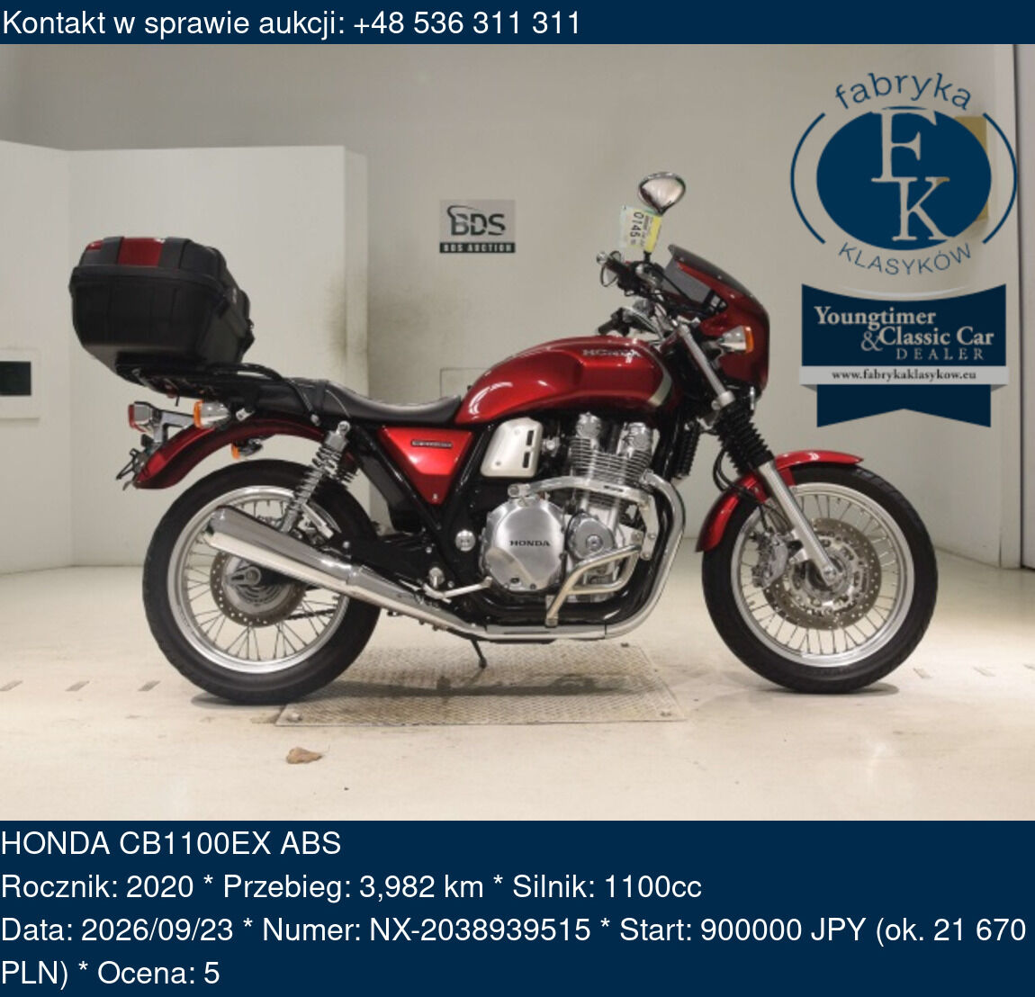 HONDA CB1100EX ABS 2020 - zdjęcie 2