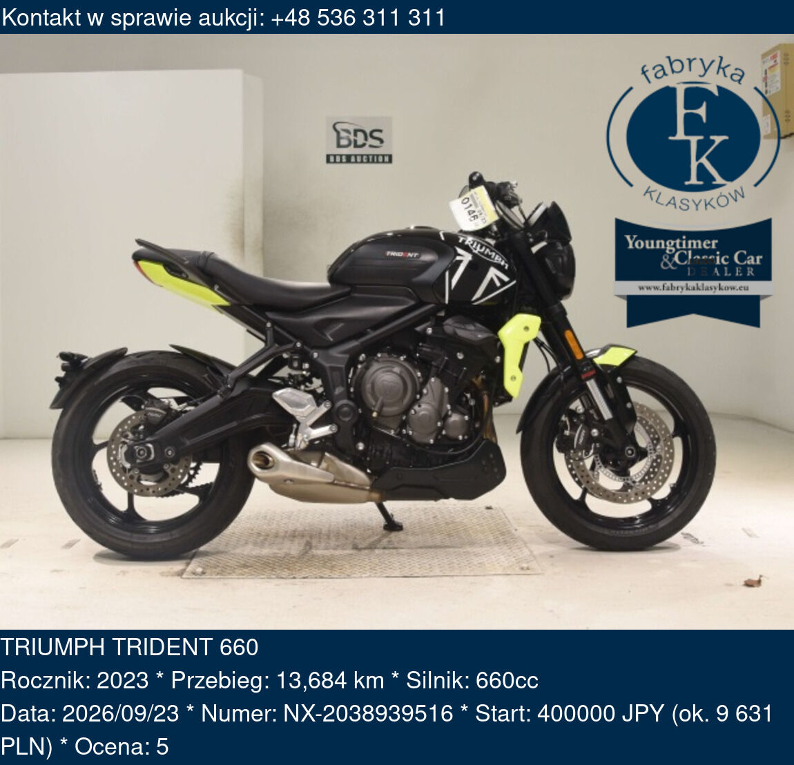 TRIUMPH TRIDENT 660 2023 - zdjęcie 2