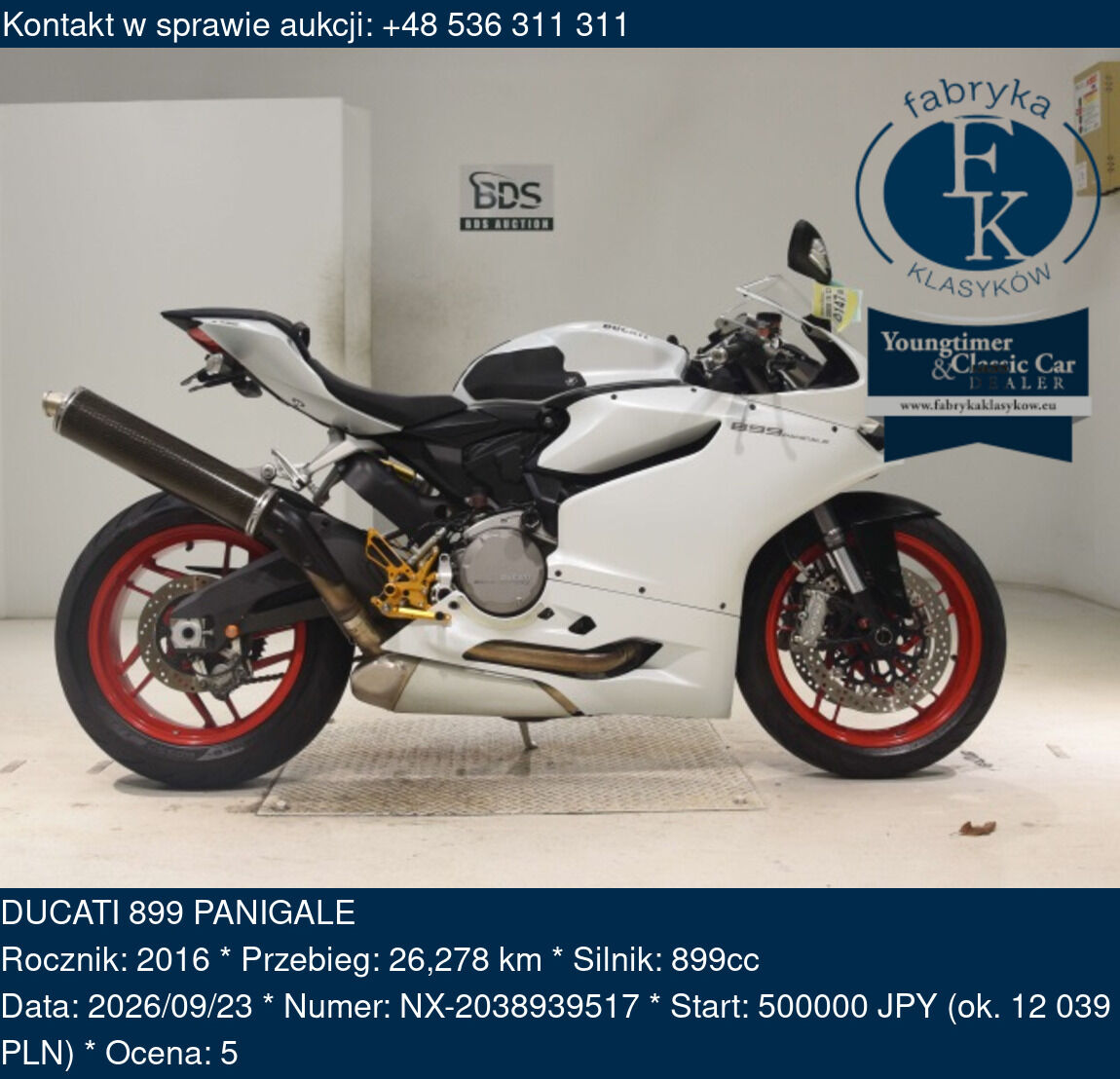 DUCATI 899 PANIGALE 2016 - zdjęcie 2