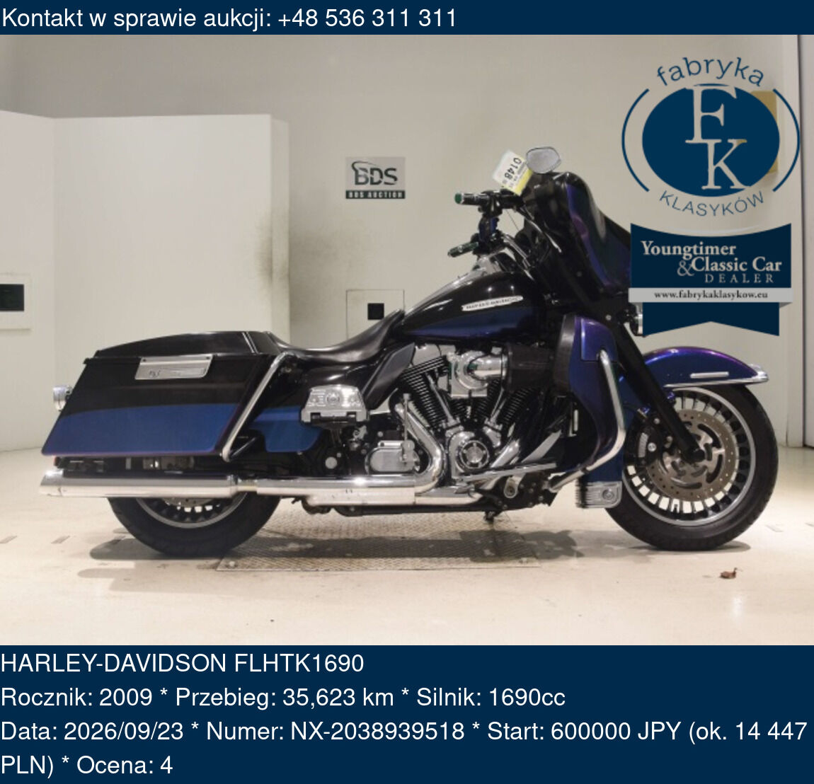 HARLEY-DAVIDSON FLHTK1690 2009 - zdjęcie 2