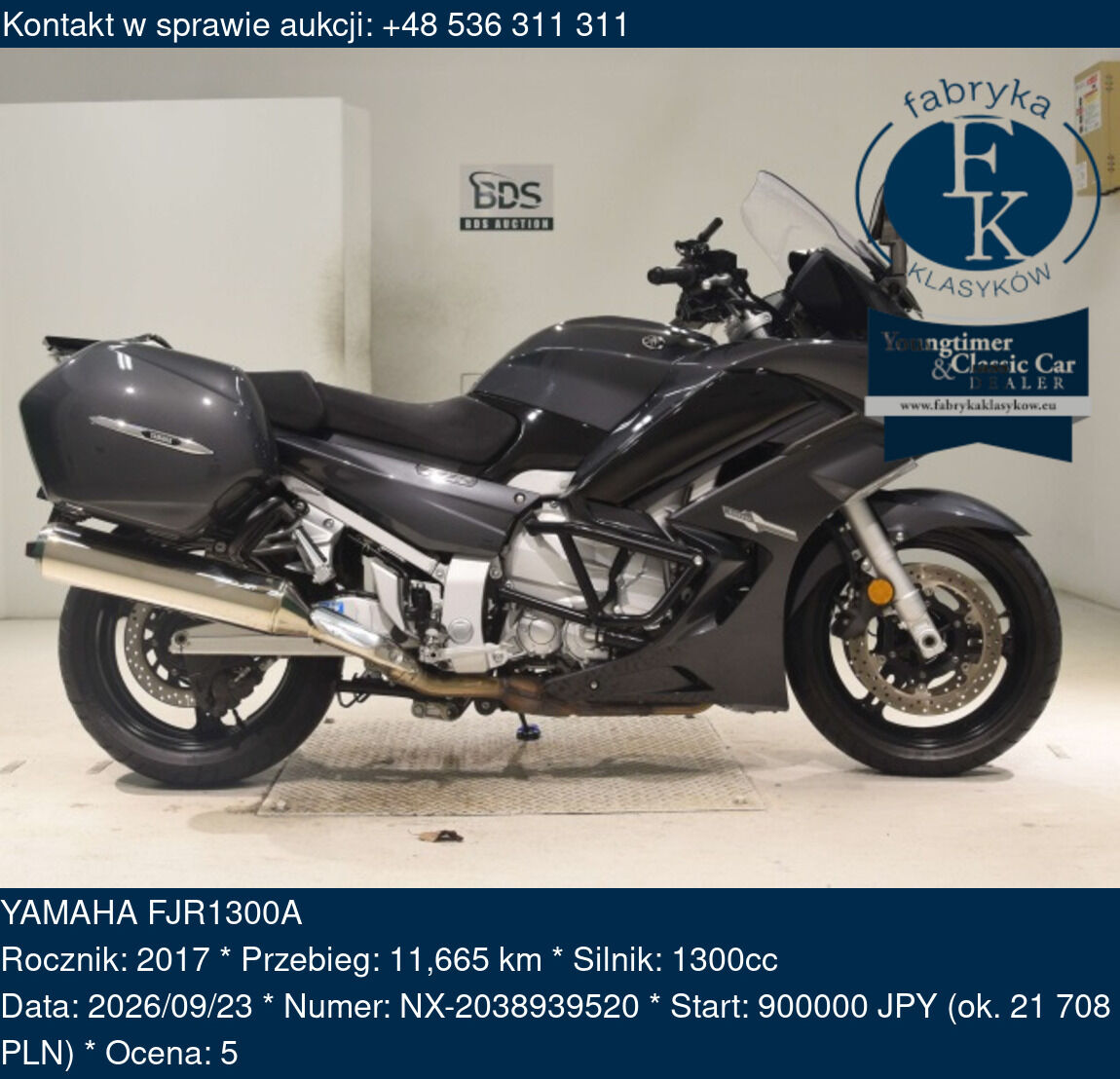 YAMAHA FJR1300A 2017 - zdjęcie 2