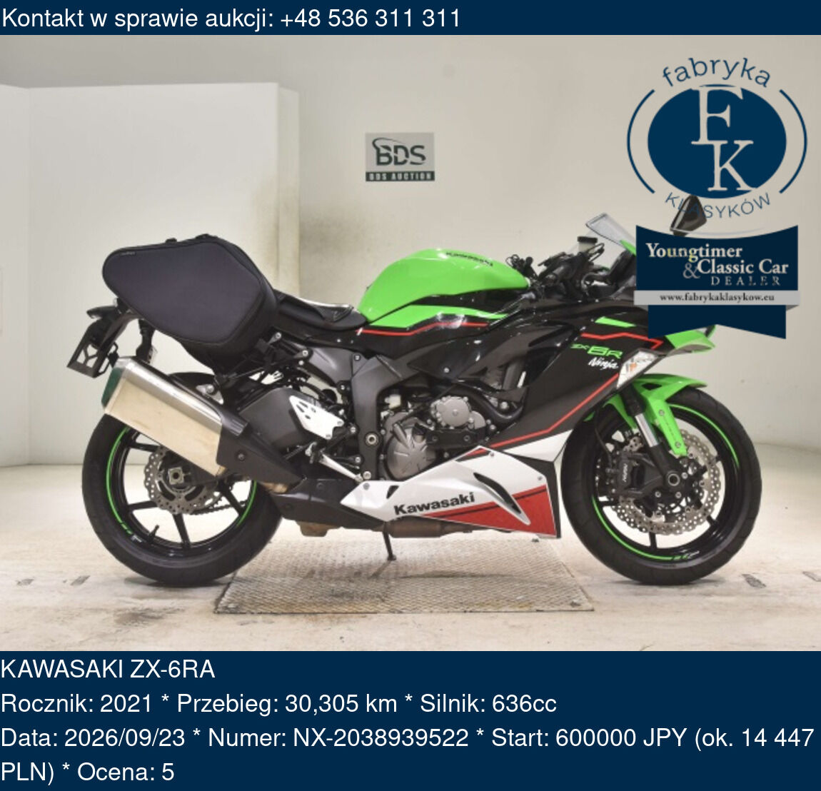 KAWASAKI ZX-6RA 2021 - zdjęcie 2