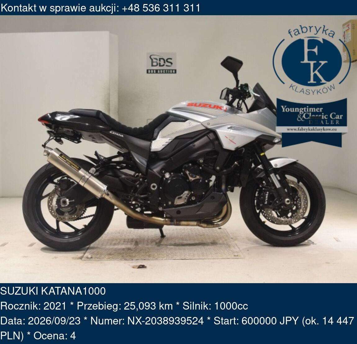 SUZUKI KATANA1000 2021 - zdjęcie 2