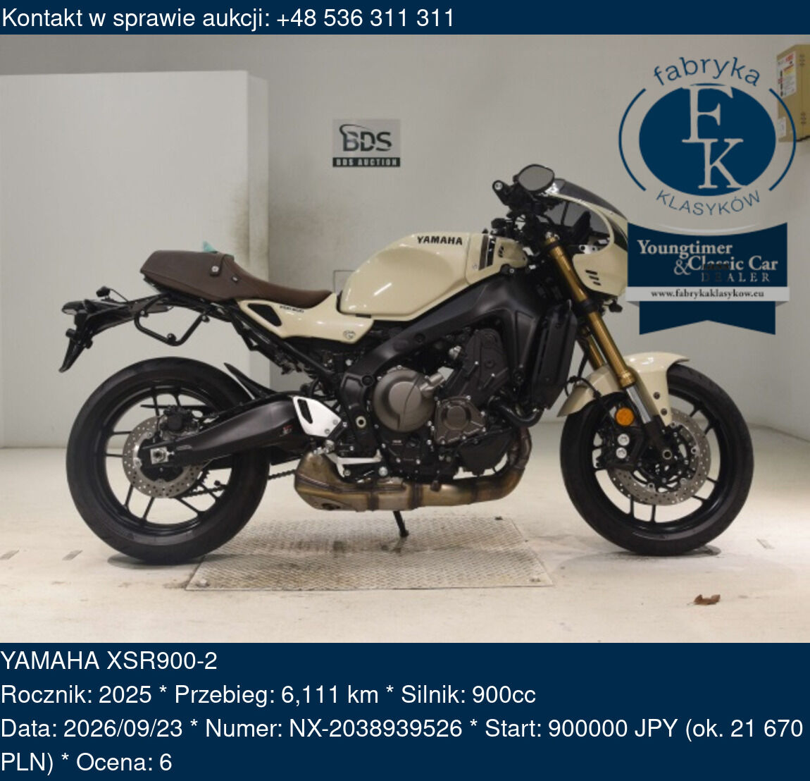 YAMAHA XSR900-2 2025 - zdjęcie 2