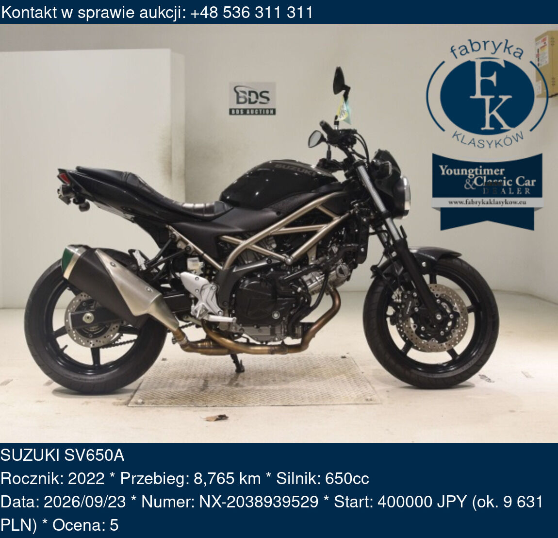 SUZUKI SV650A 2022 - zdjęcie 2