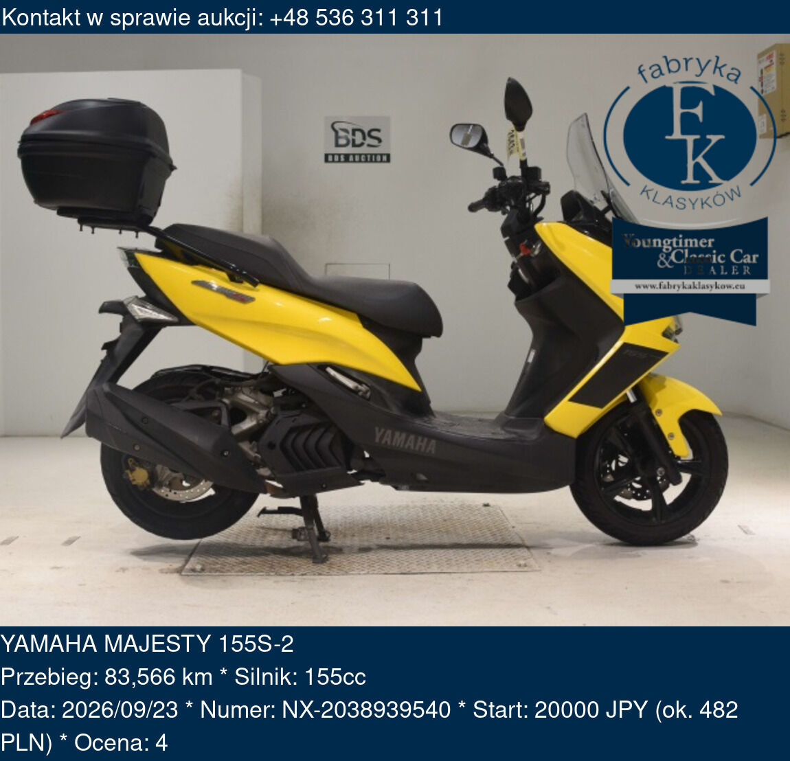 YAMAHA MAJESTY 155S-2  - zdjęcie 2