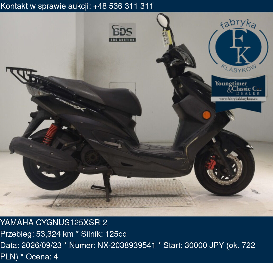 YAMAHA CYGNUS125XSR-2  - zdjęcie 2