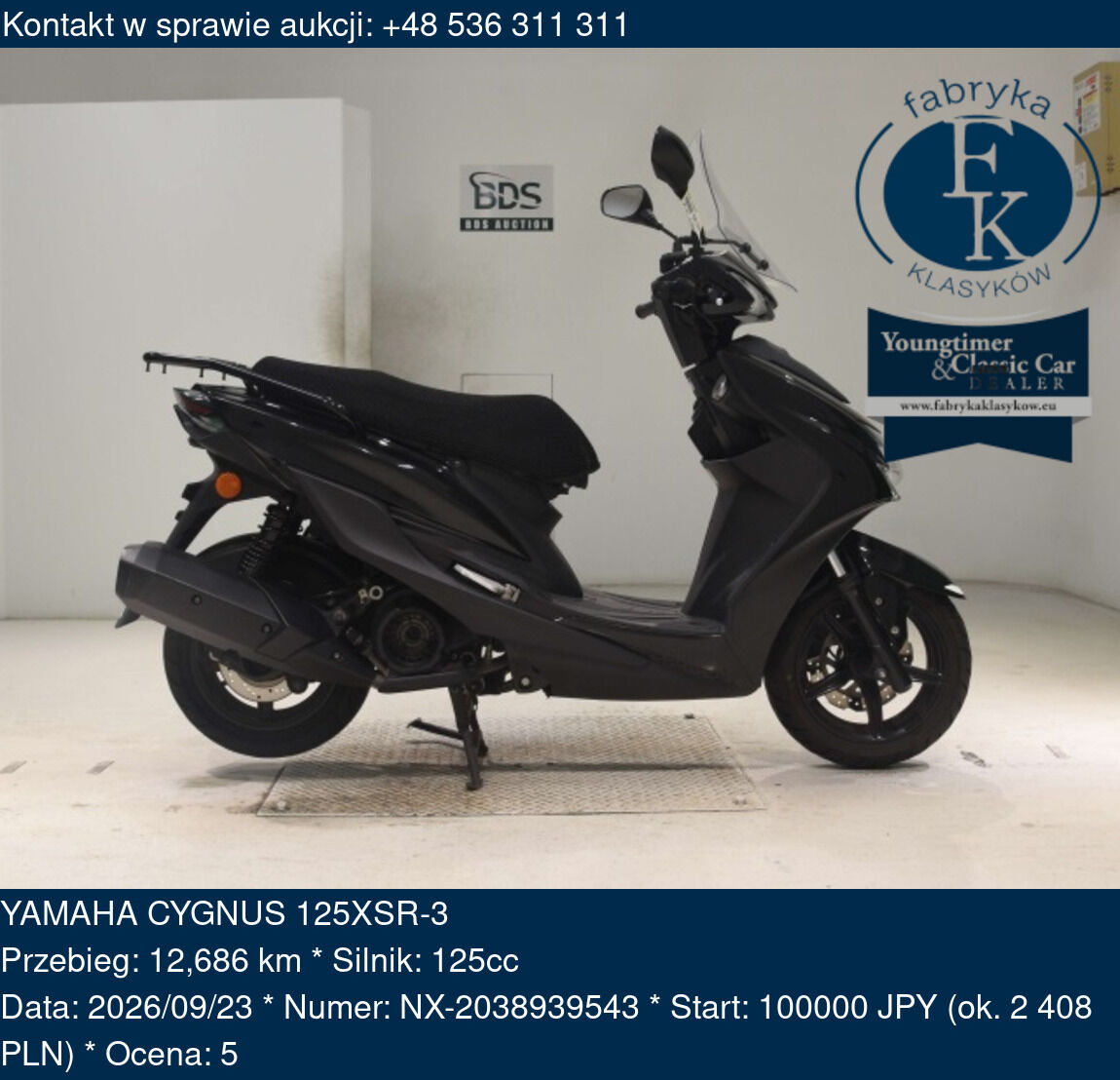 YAMAHA CYGNUS 125XSR-3  - zdjęcie 2