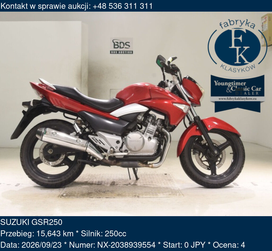 SUZUKI GSR250  - zdjęcie 2