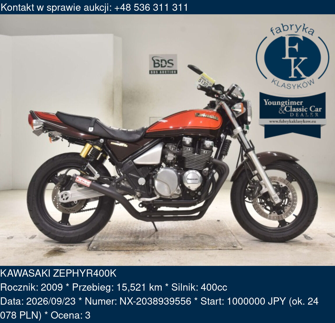 KAWASAKI ZEPHYR400K 2009 - zdjęcie 2