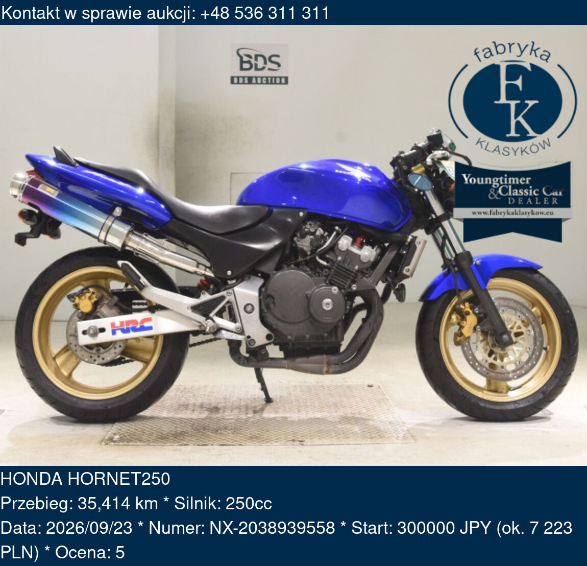 HONDA HORNET250  - zdjęcie 2