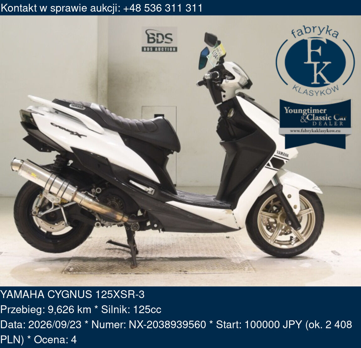 YAMAHA CYGNUS 125XSR-3  - zdjęcie 2