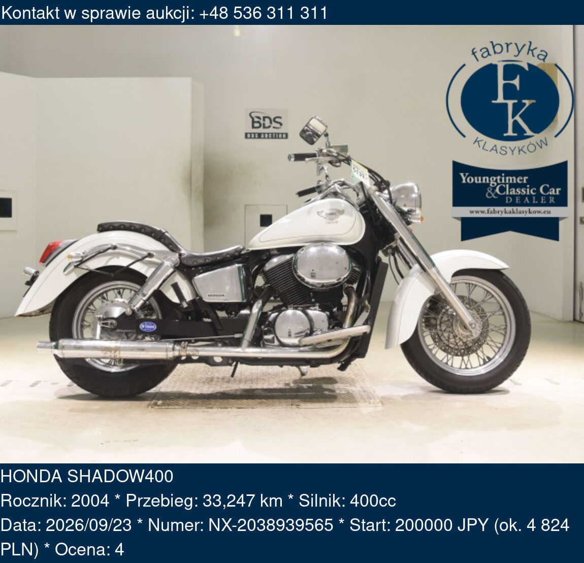 HONDA SHADOW400 2004 - zdjęcie 2